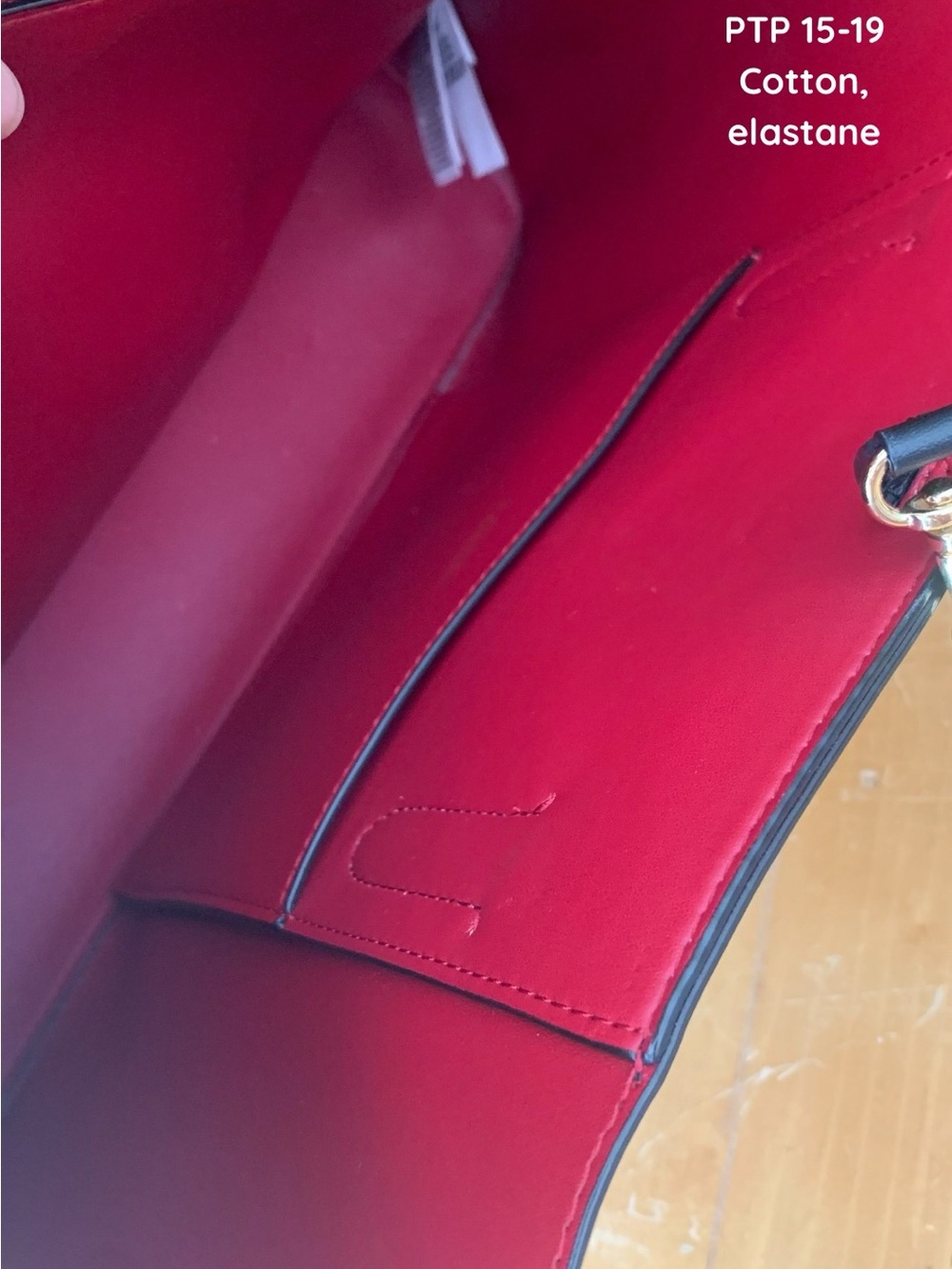 Ralph Lauren Black and Red Leather Satchel - Picture 7 of 8
